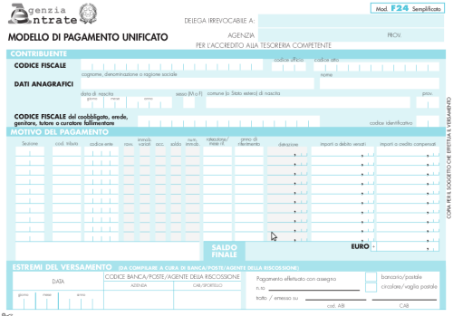 Pagamento Imu più semplice con il Modello F24